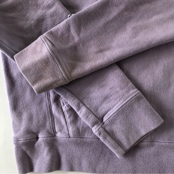 Champion Reverse Weave Womens Hoodie Size M Mauve with full spell out logo - Picture 3 of 15